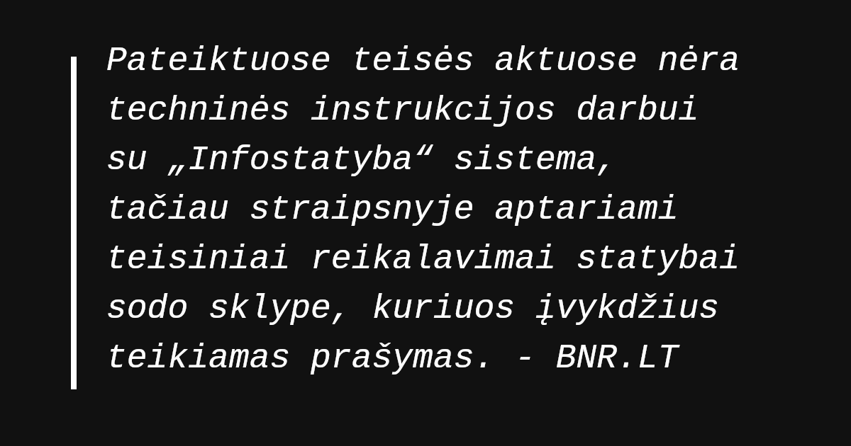 Infostatyba: kaip pateikti prašymą statybos leidimui? | BNR.LT
